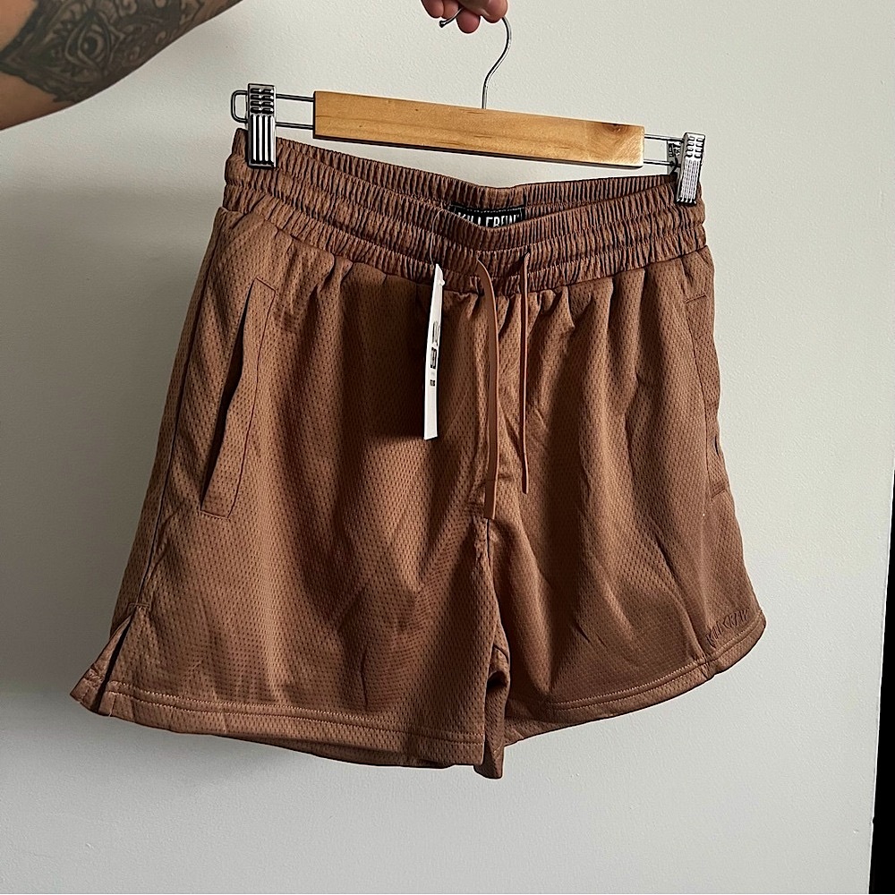 Kill Crew Women’s Tan Muay Thai/Mesh/Basketball Shorts
